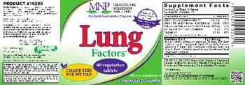 MNP Michael's Naturopathic Programs Lung Factors - supplement