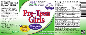 MNP Michael's Naturopathic Programs Pre-Teen Girls Daily Multi Vitamin - supplement