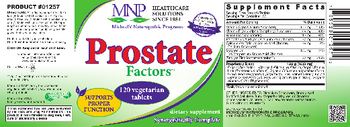 MNP Michael's Naturopathic Programs Prostate Factors - supplement