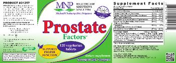 MNP Michael's Naturopathic Programs Prostate Factors - supplement