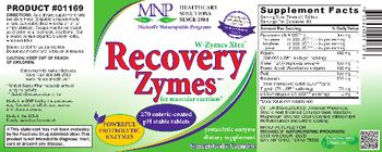 MNP Michael's Naturopathic Programs Recovery Zymes - proteolytic enzyme supplement