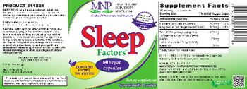 MNP Michael's Naturopathic Programs Sleep Factors - supplement