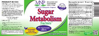 MNP Michael's Naturopathic Programs Sugar Metabolism Factors - supplement