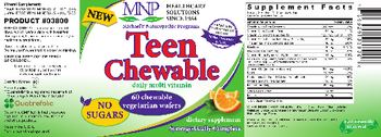 MNP Michael's Naturopathic Programs Teen Chewable Daily Multi Vitamin Orange Flavor - supplement