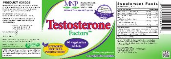 MNP Michael's Naturopathic Programs Testosterone Factors - supplement
