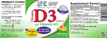 MNP Michael's Naturopathic Programs Vitamin D3 5000 IU with Vitamin K2 - vitamin supplement