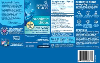 Mommy's Bliss Probiotic Drops Everyday - liquid probiotic supplement