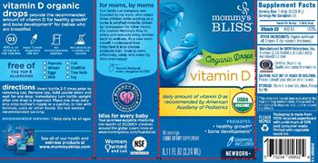 Mommy's Bliss Vitamin D Organic Drops - liquid supplement