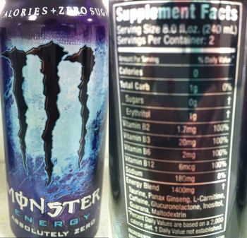 Monster Monster Energy Absolutely Zero - 