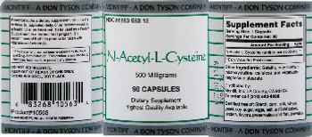 Montiff N-Acetyl-L-Cysteine 500 Milligrams - supplement