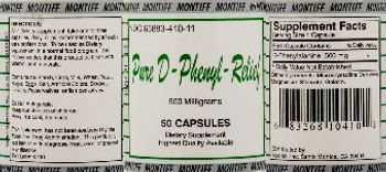 Montiff Pure D-Phenyl-Relief - supplement