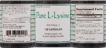 Montiff Pure L-Lysine 500 Milligrams - supplement