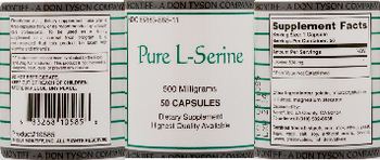 Montiff Pure L-Serine 500 Milligrams - supplement
