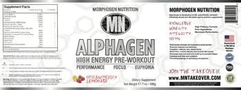 Morphogen Nutrition Alphagen Strawberry Lemonade - supplement