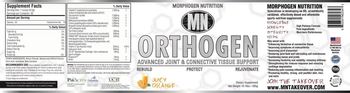 Morphogen Nutrition Orthogen Juicy Orange - supplement