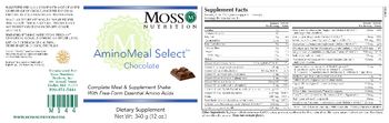 Moss Nutrition AminoMeal Select Chocolate - supplement