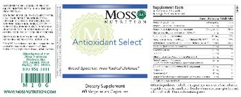 Moss Nutrition Antioxidant Select - supplement
