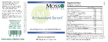 Moss Nutrition Antioxidant Select - supplement