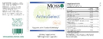 Moss Nutrition ArthroSelect - supplement
