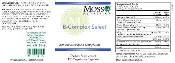 Moss Nutrition B-Complex Select - supplement