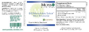 Moss Nutrition B12 Methylfolate Select Natural Berry Lozenge - supplement