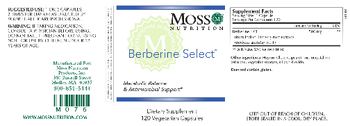 Moss Nutrition Berberine Select - supplement