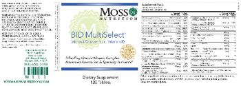 Moss Nutrition BID MultiSelect - supplement