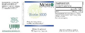 Moss Nutrition Biotin 5000 - supplement