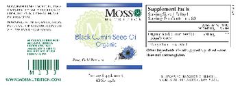 Moss Nutrition Black Cumin Seed Oil Organic - supplement