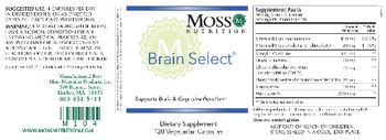 Moss Nutrition Brain Select - supplement