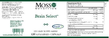 Moss Nutrition Brain Select - supplement