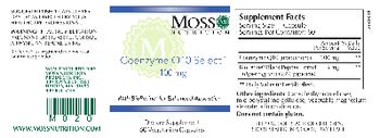 Moss Nutrition Coenzyme Q10 Select 100 mg - supplement