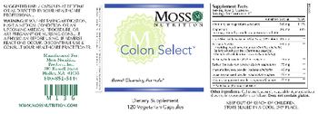 Moss Nutrition Colon Select - supplement