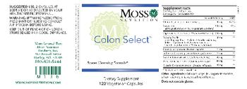 Moss Nutrition Colon Select - supplement