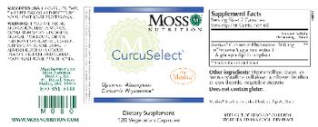 Moss Nutrition CurcuSelect - supplement