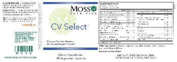 Moss Nutrition CV Select - supplement