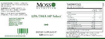 Moss Nutrition EPA/DHA HP Select - supplement