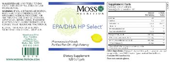 Moss Nutrition EPA/DHA HP Select - supplement