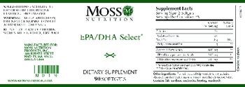 Moss Nutrition EPA/DHA Select - supplement