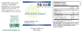 Moss Nutrition EPA/DHA Select - supplement