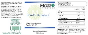 Moss Nutrition EPA/DHA Select - supplement