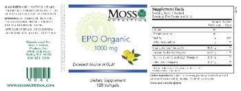 Moss Nutrition EPO Organic 1000 mg - supplement