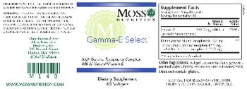 Moss Nutrition Gamma-E Select - supplement