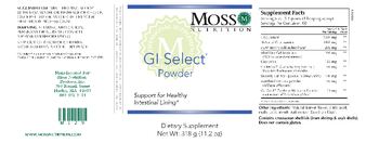 Moss Nutrition GI Select Powder - supplement