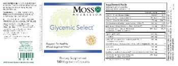 Moss Nutrition Glycemic Select - supplement