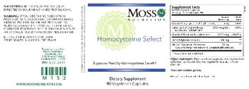 Moss Nutrition Homocysteine Select - supplement