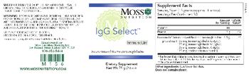 Moss Nutrition IgG Select - supplement