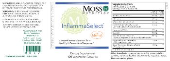 Moss Nutrition InflammaSelect - this statement has not been evaluated by the food and drug administration this product is not intend