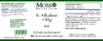 Moss Nutrition K Alkaline +Mg - supplement