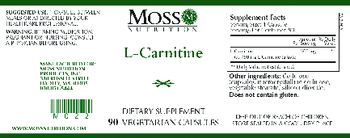 Moss Nutrition L-Carnitine - supplement